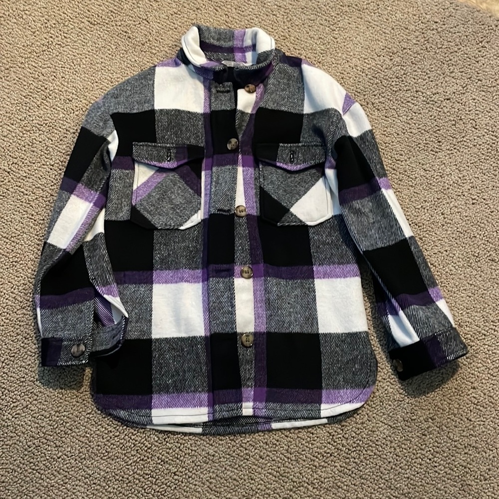 H & M Girls Flannel Jacket